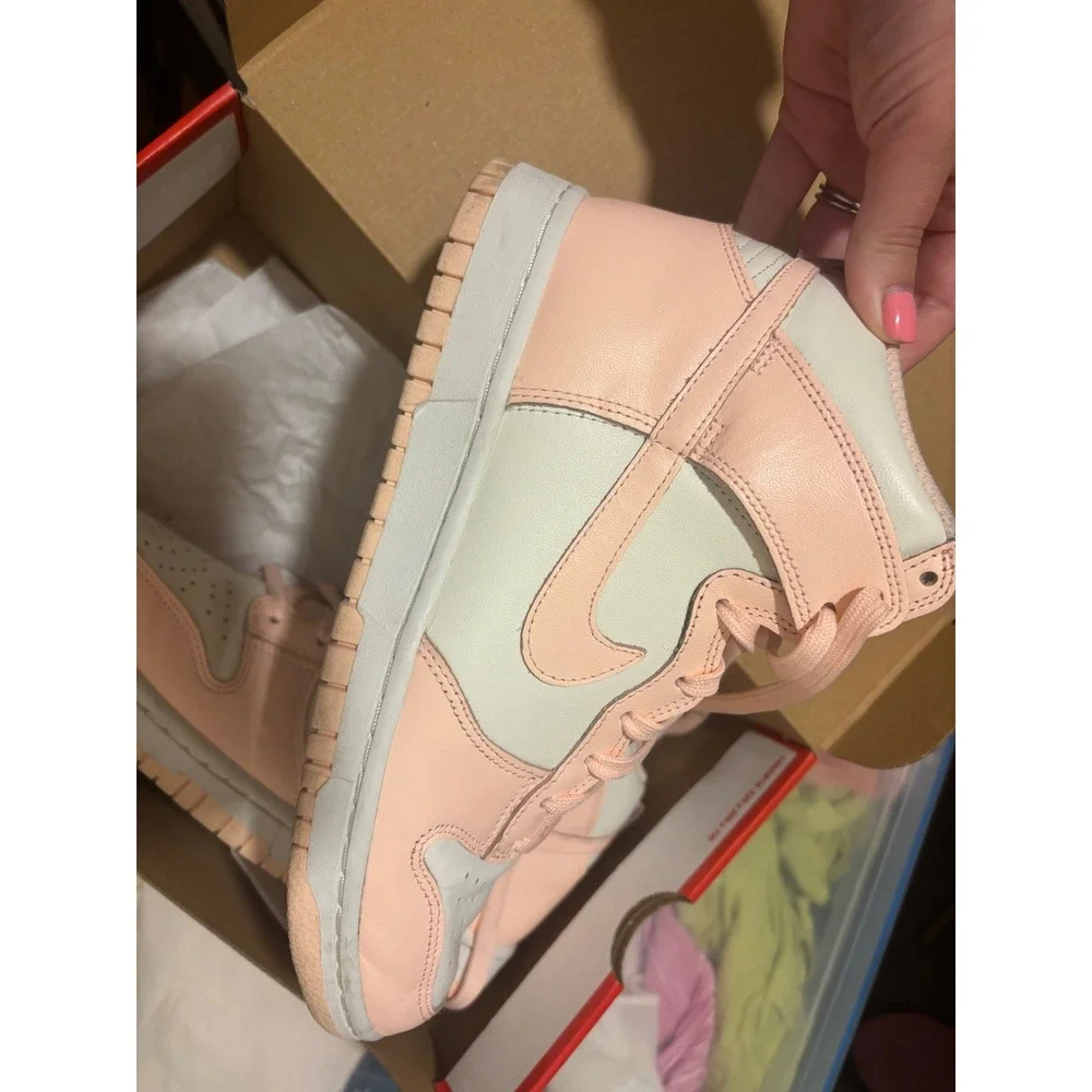 Nike Dunk High Sail Crimson Tint‎ Sneakers Fashion Shoes DD1869-104 W 8
